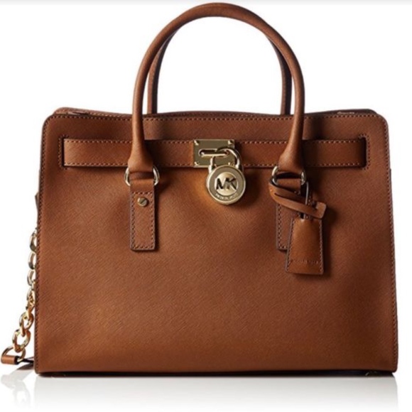 MICHAEL Michael Kors Handbags - Michael Kors Hamilton Satchel Tan Leather